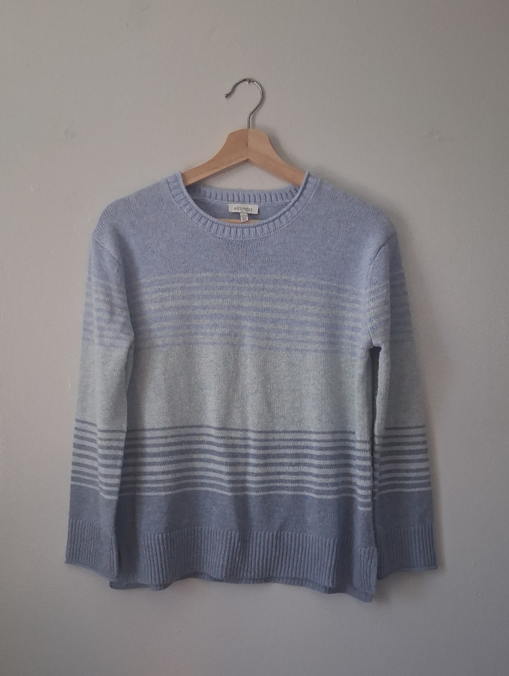 Ella Moss Purple & Blue Stripe Sweater